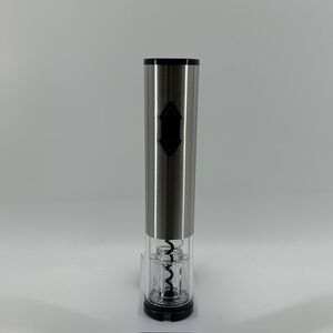 Mark&Graham Silver Electric Wine Opener Lux Barwear Cordless Medal Battery Power